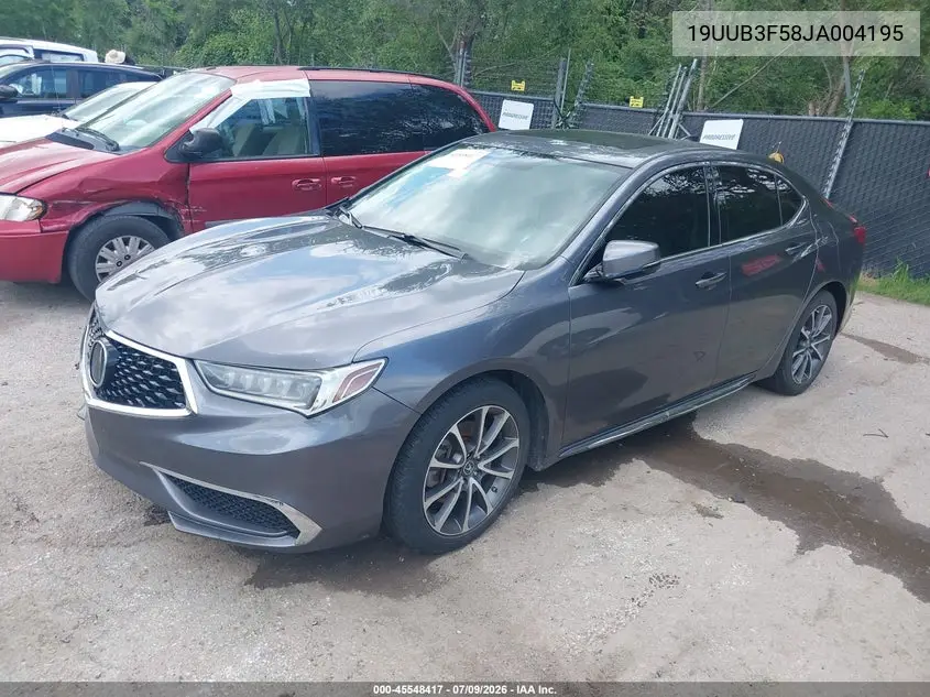 2018 Acura Tlx Tech Pkg VIN: 19UUB3F58JA004195 Lot: 45548417