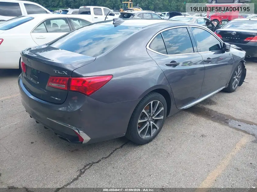 2018 Acura Tlx Tech Pkg VIN: 19UUB3F58JA004195 Lot: 45548417