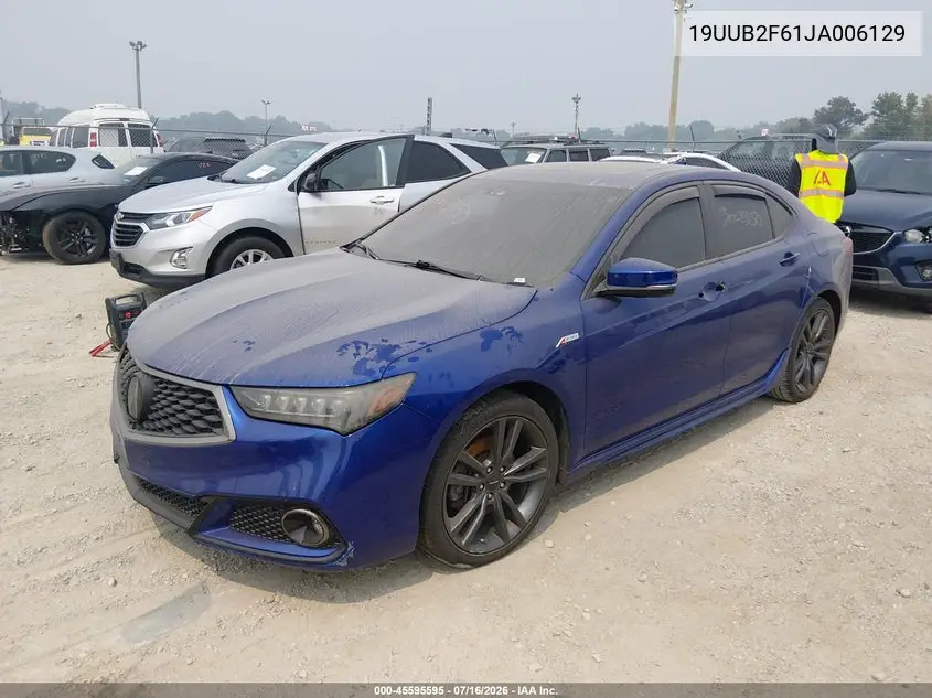 2018 Acura Tlx Tech A-Spec Pkgs VIN: 19UUB2F61JA006129 Lot: 45595595