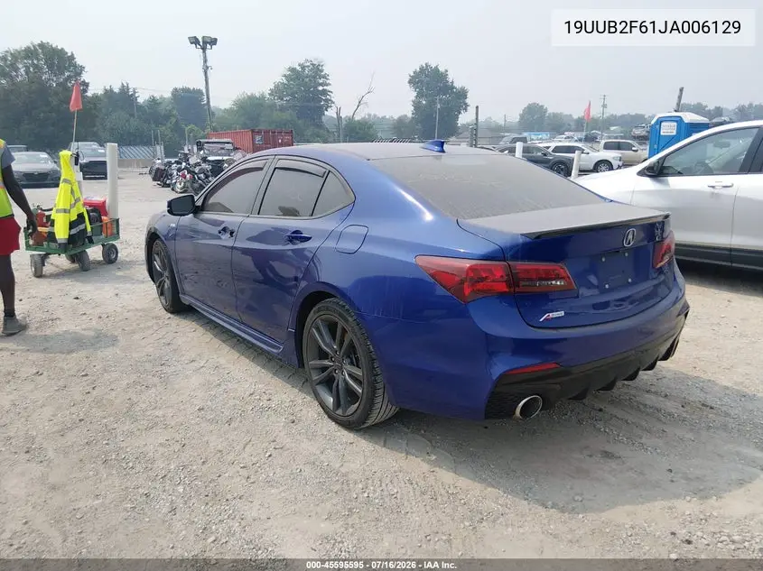 2018 Acura Tlx Tech A-Spec Pkgs VIN: 19UUB2F61JA006129 Lot: 45595595
