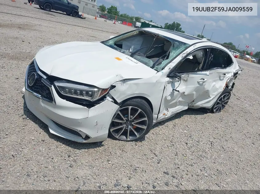 2018 Acura Tlx Tech Pkg VIN: 19UUB2F59JA009559 Lot: 45606108