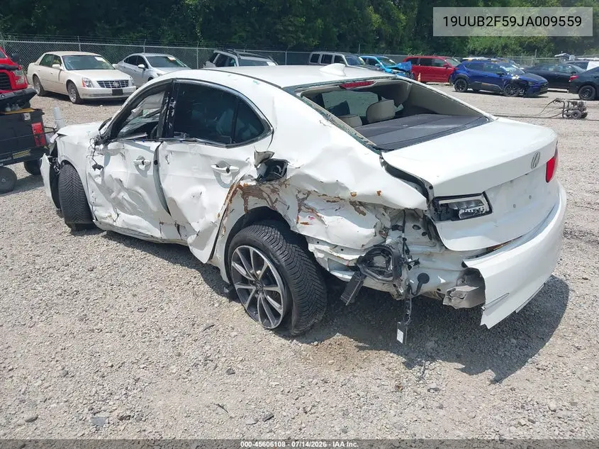 2018 Acura Tlx Tech Pkg VIN: 19UUB2F59JA009559 Lot: 45606108