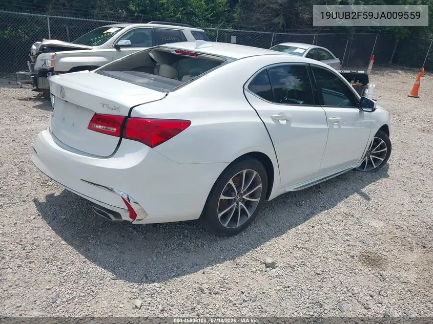 2018 Acura Tlx Tech Pkg VIN: 19UUB2F59JA009559 Lot: 45606108