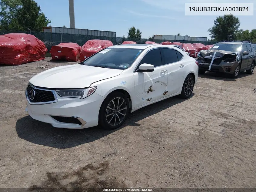 2018 Acura Tlx VIN: 19UUB3F3XJA003824 Lot: 45641355