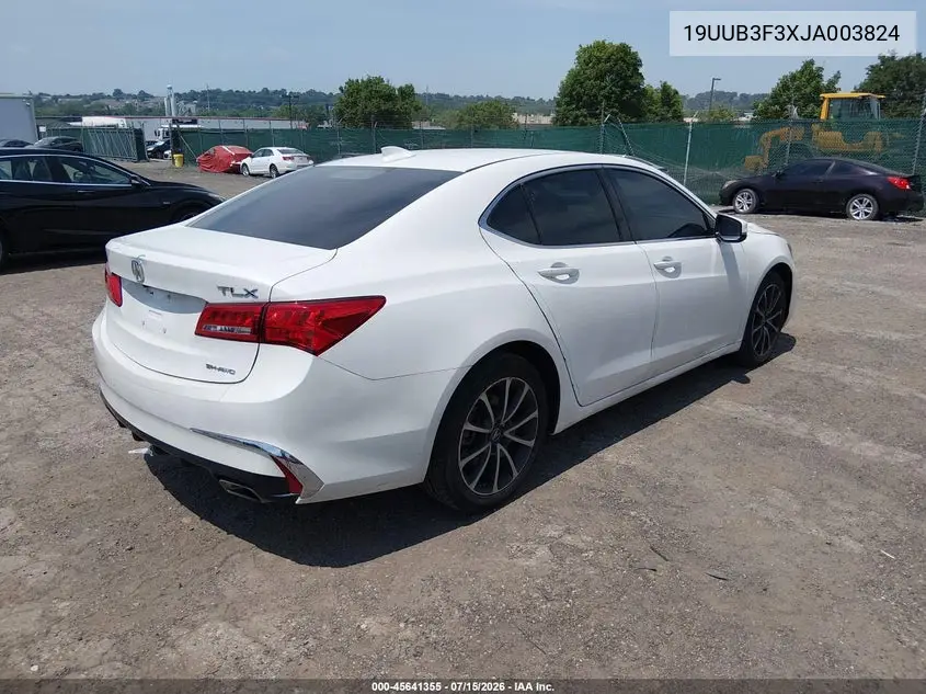 2018 Acura Tlx VIN: 19UUB3F3XJA003824 Lot: 45641355