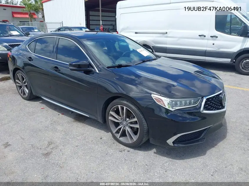 2019 Acura Tlx Tech Pkg VIN: 19UUB2F47KA006491 Lot: 45196724
