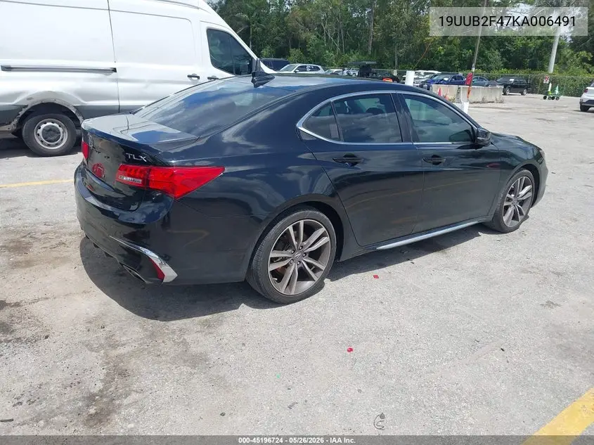 2019 Acura Tlx Tech Pkg VIN: 19UUB2F47KA006491 Lot: 45196724
