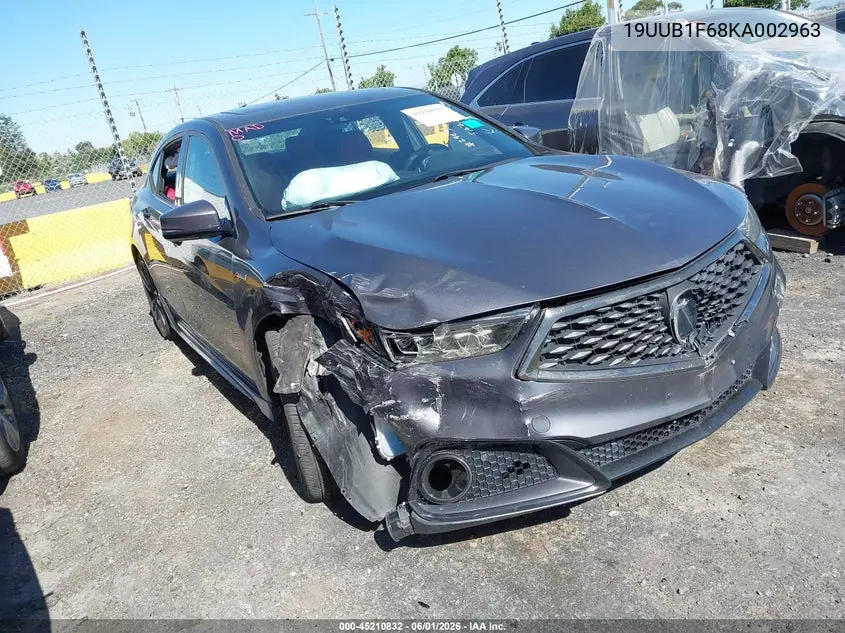2019 Acura Tlx Tech A-Spec Pkgs VIN: 19UUB1F68KA002963 Lot: 45210832