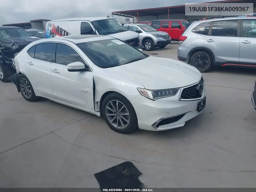 2019 Acura Tlx Standard VIN: 19UUB1F38KA009367 Lot: 45254968