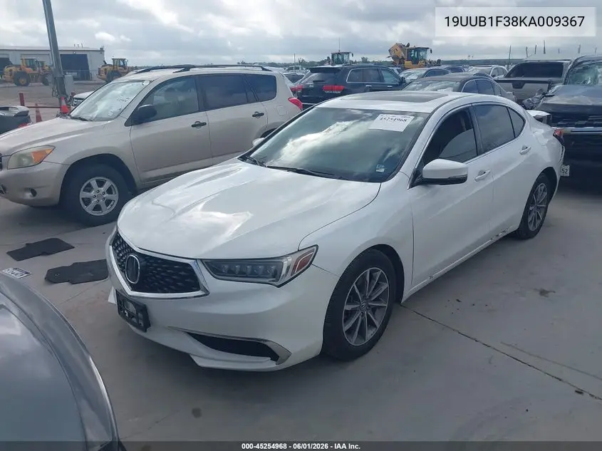 2019 Acura Tlx Standard VIN: 19UUB1F38KA009367 Lot: 45254968