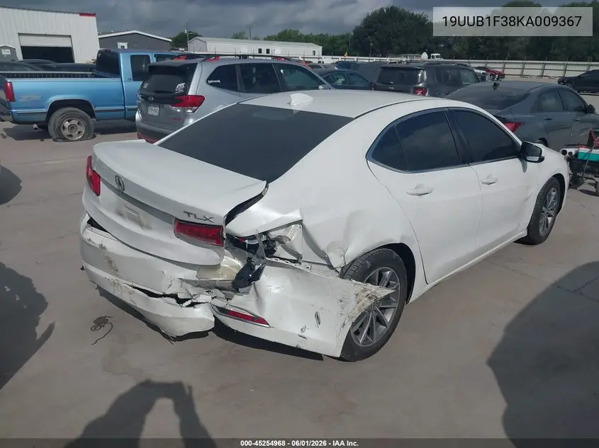 2019 Acura Tlx Standard VIN: 19UUB1F38KA009367 Lot: 45254968