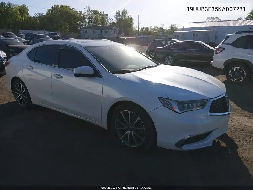 2019 Acura Tlx Standard VIN: 19UUB3F35KA007281 Lot: 45257879