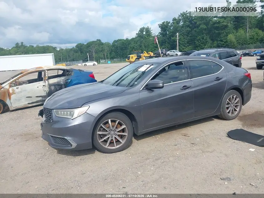 2019 Acura Tlx Tech Pkg VIN: 19UUB1F50KA000096 Lot: 45306231
