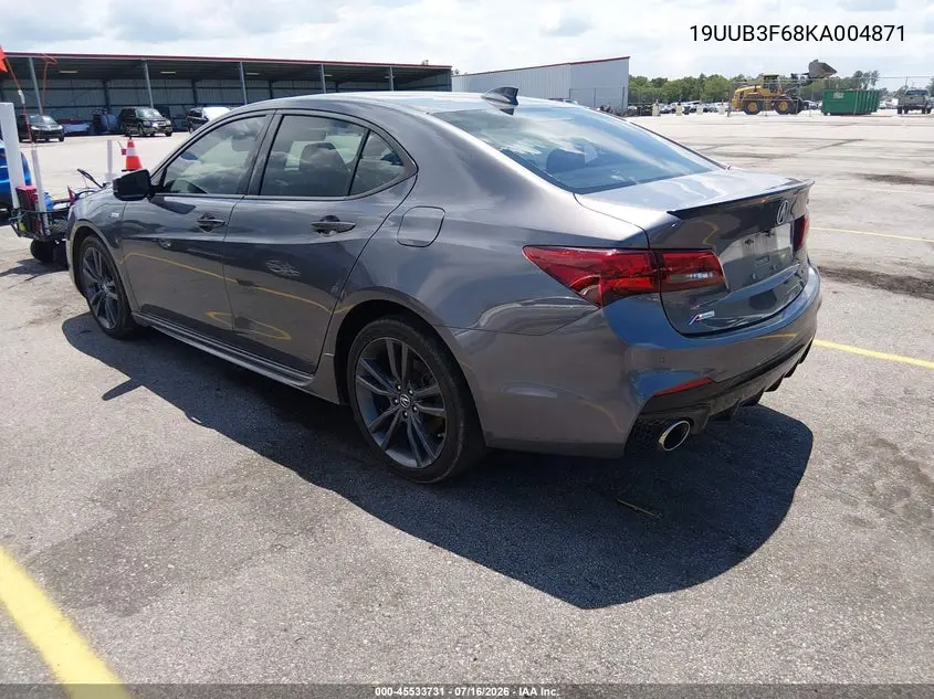 2019 Acura Tlx Tech A-Spec Pkgs VIN: 19UUB3F68KA004871 Lot: 45533731