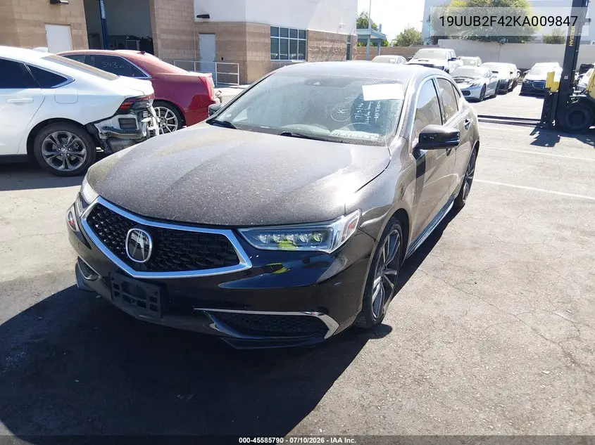 2019 Acura Tlx Tech Pkg VIN: 19UUB2F42KA009847 Lot: 45585790