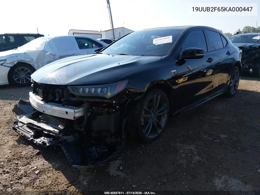 2019 Acura Tlx Tech A-Spec Pkgs VIN: 19UUB2F65KA000447 Lot: 45587811