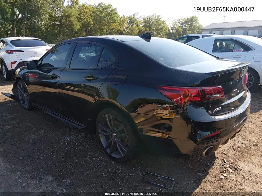2019 Acura Tlx Tech A-Spec Pkgs VIN: 19UUB2F65KA000447 Lot: 45587811