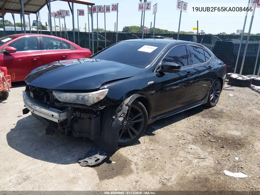2019 Acura Tlx Tech A-Spec Pkgs VIN: 19UUB2F65KA008466 Lot: 45588068