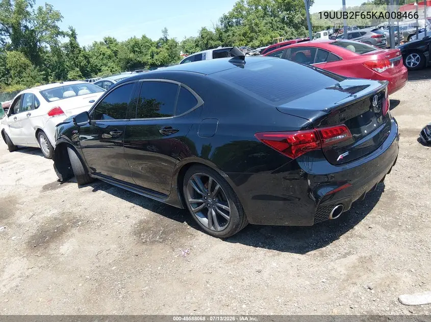 2019 Acura Tlx Tech A-Spec Pkgs VIN: 19UUB2F65KA008466 Lot: 45588068
