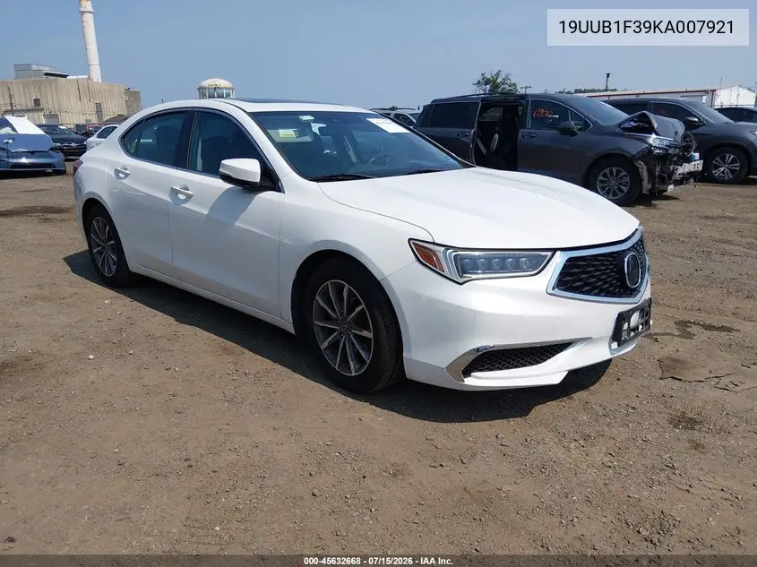 2019 Acura Tlx Standard VIN: 19UUB1F39KA007921 Lot: 45632668