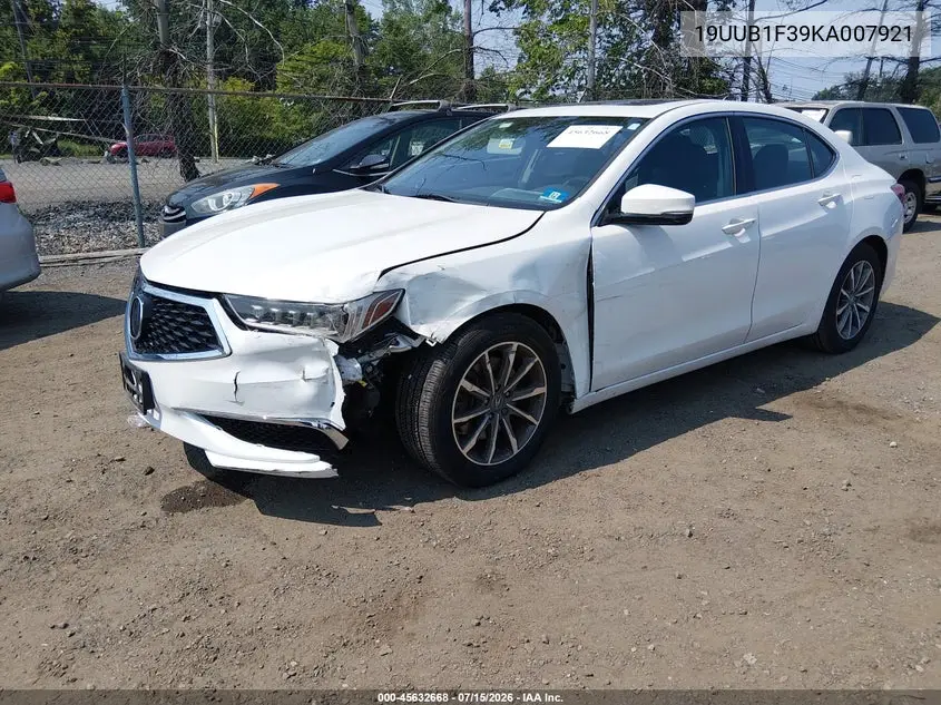 2019 Acura Tlx Standard VIN: 19UUB1F39KA007921 Lot: 45632668