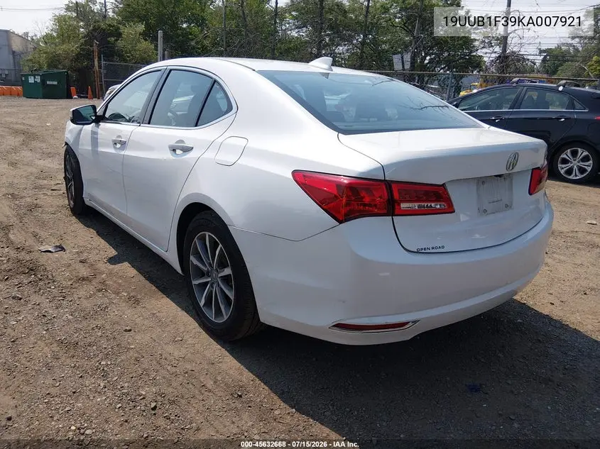 2019 Acura Tlx Standard VIN: 19UUB1F39KA007921 Lot: 45632668