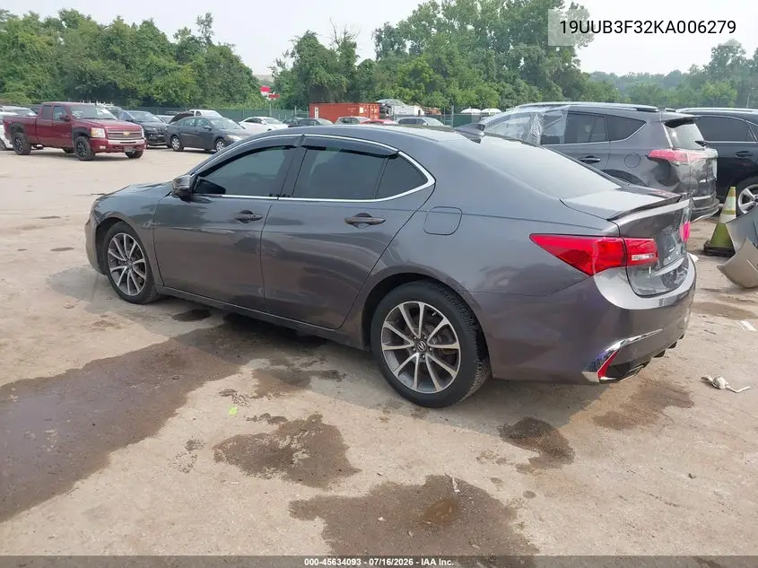 2019 Acura Tlx Standard VIN: 19UUB3F32KA006279 Lot: 45634093