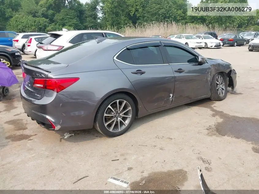 2019 Acura Tlx Standard VIN: 19UUB3F32KA006279 Lot: 45634093