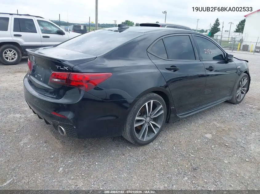 2019 Acura Tlx Tech A-Spec Pkgs VIN: 19UUB2F68KA002533 Lot: 45682183