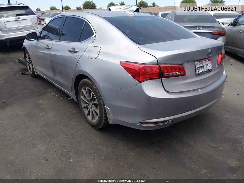 2020 Acura Tlx Tech Package VIN: 19UUB1F59LA006321 Lot: 45336325