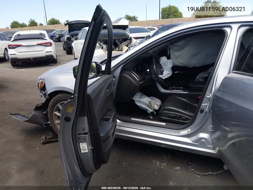 2020 Acura Tlx Tech Package VIN: 19UUB1F59LA006321 Lot: 45336325