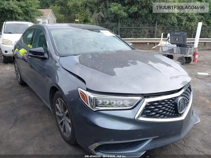 2020 Acura Tlx Standard VIN: 19UUB1F30LA004696 Lot: 45345224