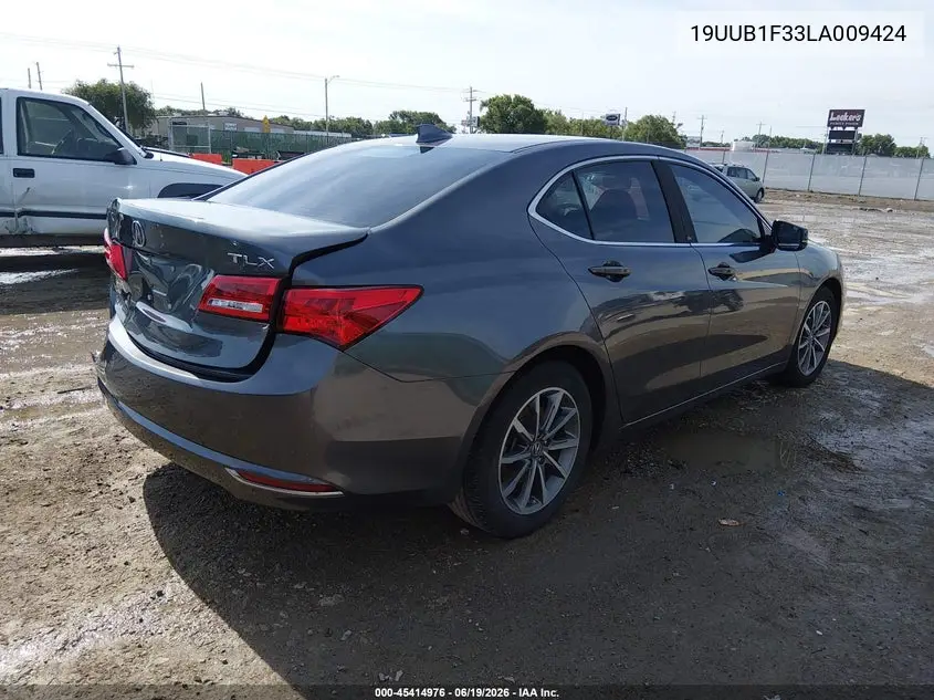 2020 Acura Tlx Standard VIN: 19UUB1F33LA009424 Lot: 45414976