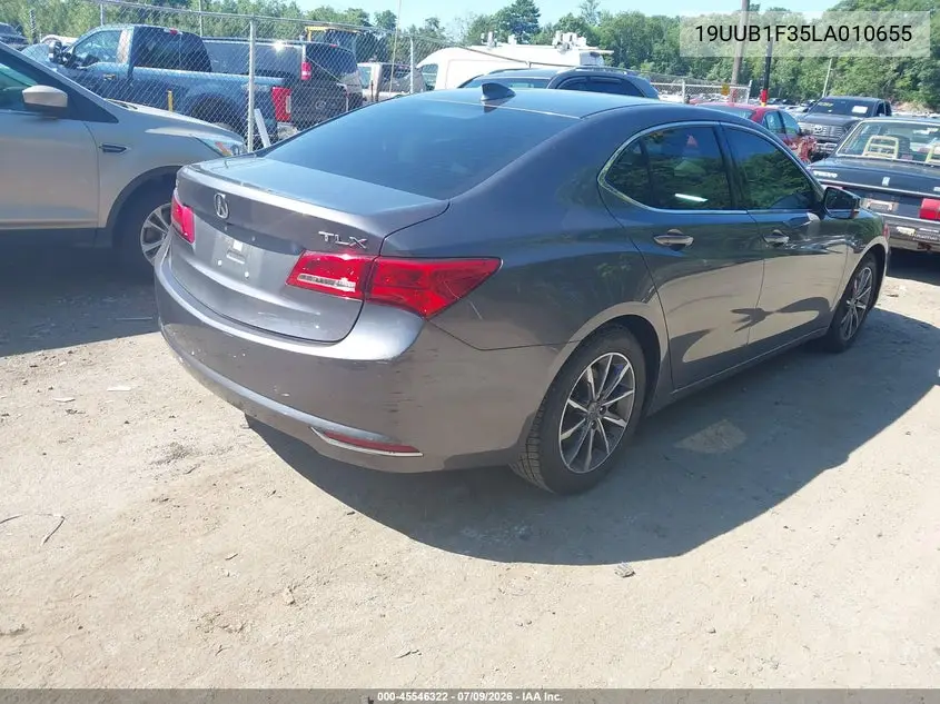 2020 Acura Tlx Standard VIN: 19UUB1F35LA010655 Lot: 45546322