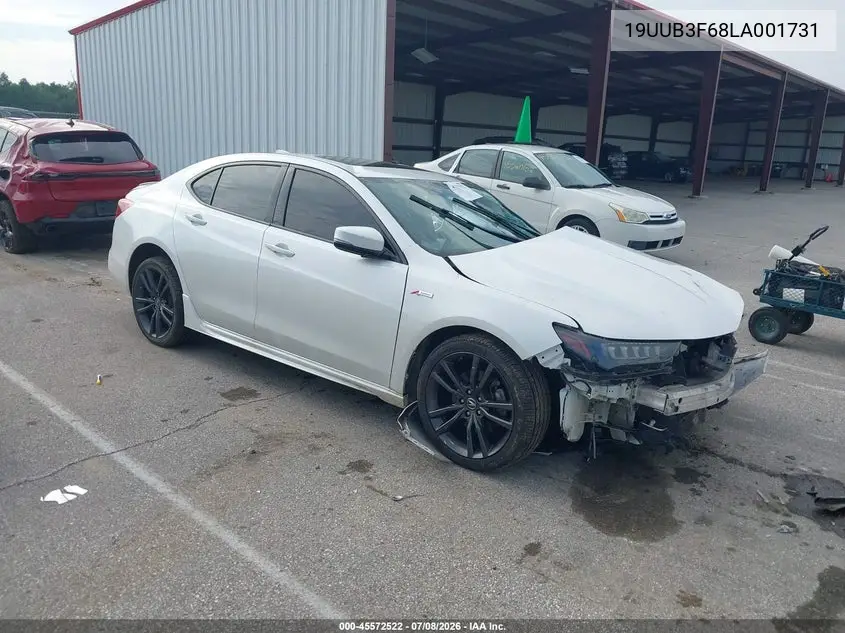 2020 Acura Tlx A-Spec/A-Spec W/Red Leather VIN: 19UUB3F68LA001731 Lot: 45572522