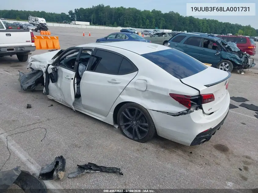 2020 Acura Tlx A-Spec/A-Spec W/Red Leather VIN: 19UUB3F68LA001731 Lot: 45572522