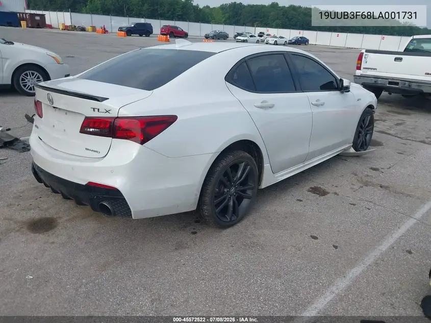 2020 Acura Tlx A-Spec/A-Spec W/Red Leather VIN: 19UUB3F68LA001731 Lot: 45572522