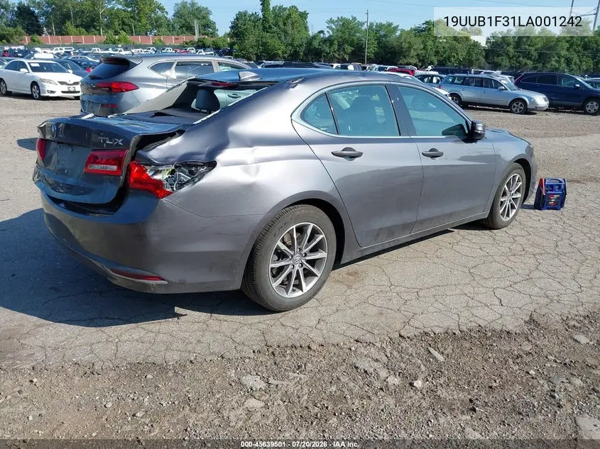 2020 Acura Tlx Standard VIN: 19UUB1F31LA001242 Lot: 45639501