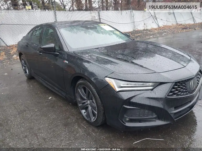 19UUB5F63MA004615 2021 Acura Tlx Advance Package