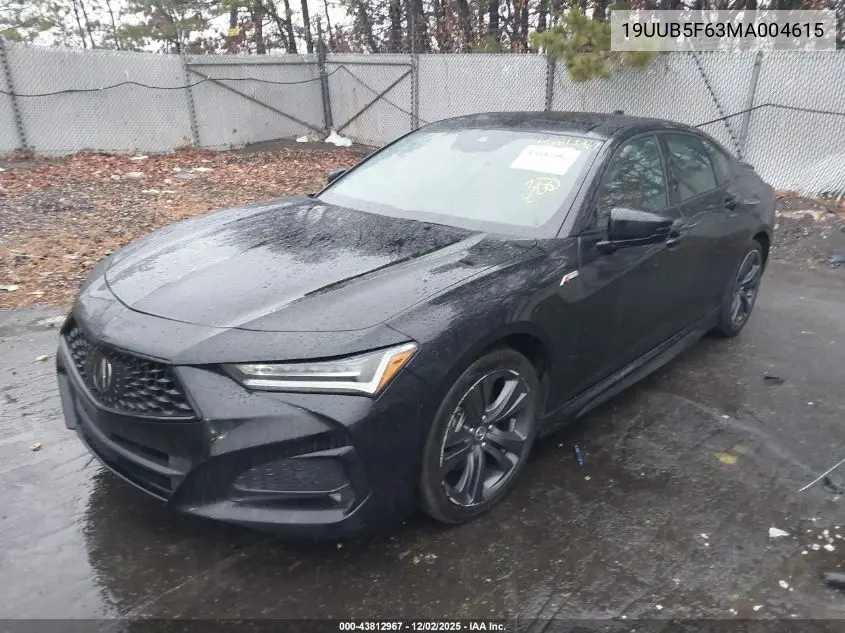 19UUB5F63MA004615 2021 Acura Tlx Advance Package