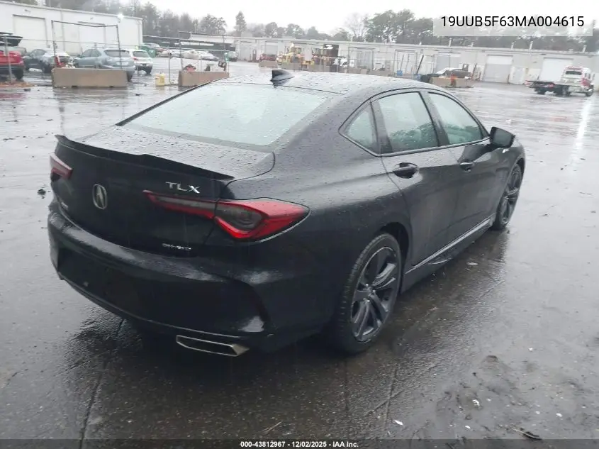 19UUB5F63MA004615 2021 Acura Tlx Advance Package