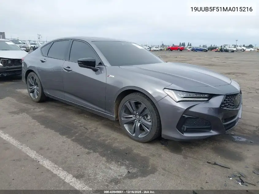 19UUB5F51MA015216 2021 Acura Tlx A-Spec Package