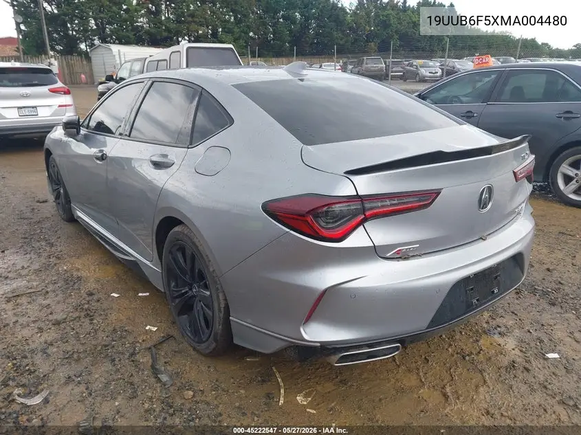 2021 Acura Tlx A-Spec Package VIN: 19UUB6F5XMA004480 Lot: 45222547