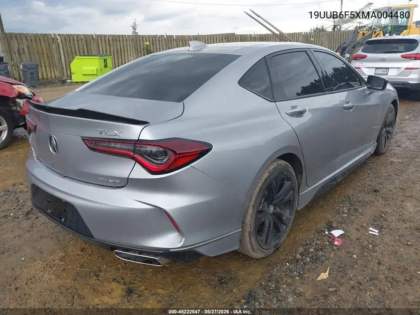 2021 Acura Tlx A-Spec Package VIN: 19UUB6F5XMA004480 Lot: 45222547