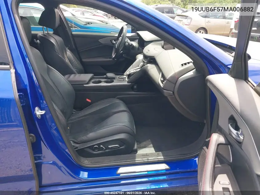 2021 Acura Tlx A-Spec Package VIN: 19UUB6F57MA006882 Lot: 45247101