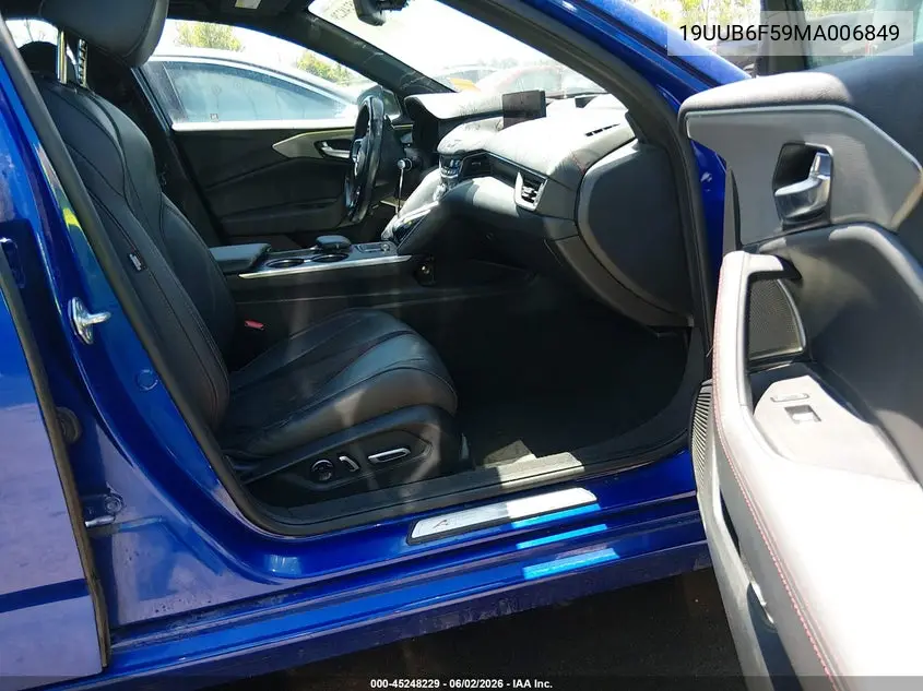 2021 Acura Tlx A-Spec Package VIN: 19UUB6F59MA006849 Lot: 45248229