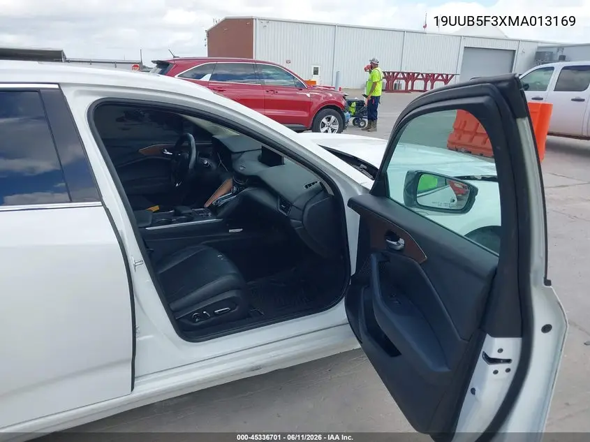 2021 Acura Tlx Standard VIN: 19UUB5F3XMA013169 Lot: 45336701
