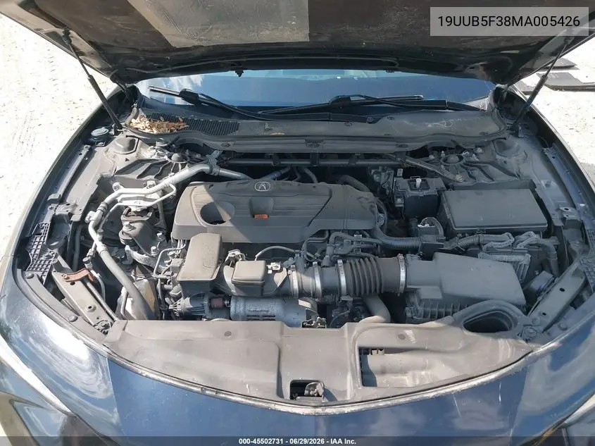 2021 Acura Tlx Standard VIN: 19UUB5F38MA005426 Lot: 45502731