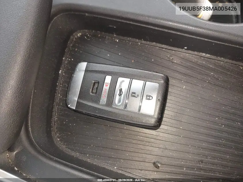 2021 Acura Tlx Standard VIN: 19UUB5F38MA005426 Lot: 45502731
