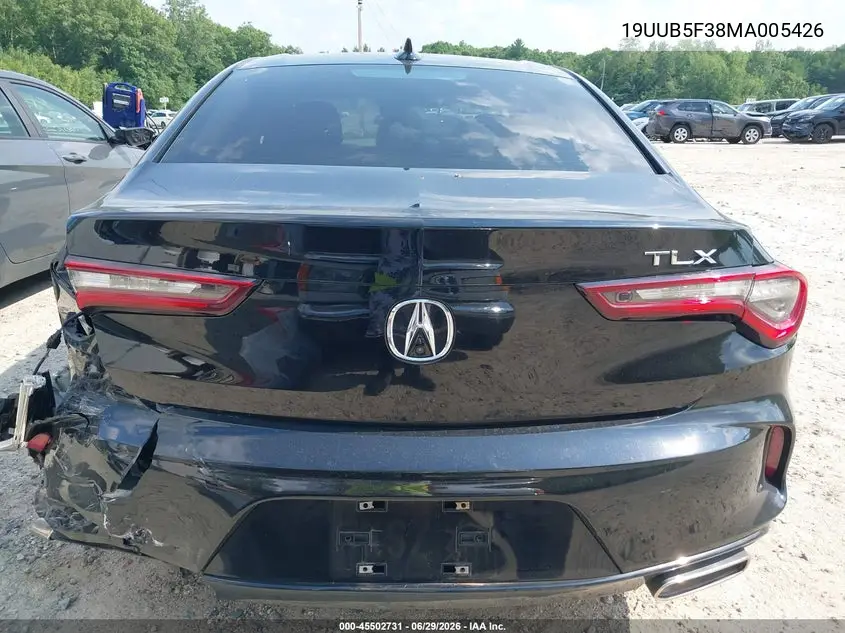 2021 Acura Tlx Standard VIN: 19UUB5F38MA005426 Lot: 45502731